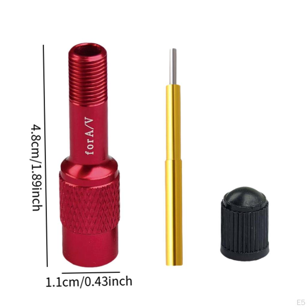 Bike Fork Valve Pump Adapter Extender Aluminum Alloy Extension Converter Nozzle