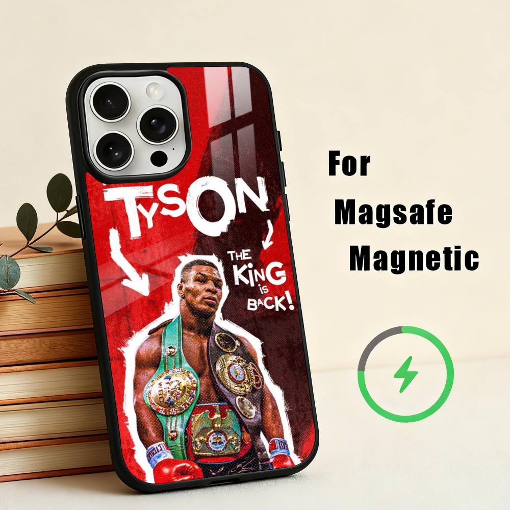The King of B-Boxing Mike Tyson-N Phone Case For iPhone17,16,15,14,13,12,11 Plus,Pro Max Magnetic For Magsafe Wireless Charging