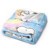 Snoopys Flannel Blankets Funny Throw Blanket for Home 150*125cm Bedspreads,