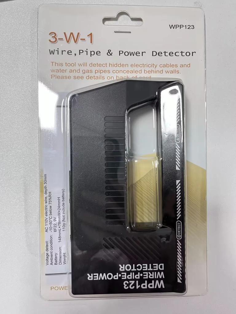 WPP123 Wall Scanner Metal Detector Pointer AC Wire Metal Detection Metal Detector Alert Pipe Power High Sensitivity Wall Tool