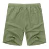 Men Drawstring Waist Casual Linen Shorts with Pockets Relaxed Fit Lightweight Breathable Summer Shorts for Daily Wear