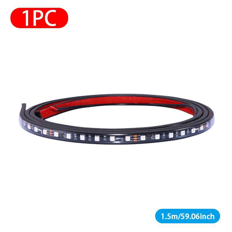 

SEAMETAL 24 В светодиодный мигающий RGB грузовик окружающий свет на крышу, бампер, дверь, лампа, декоративная лампа, лента для грузовика, автомобиля, предупреждающие огни, украшение 150cm (59.06inch） разноцветный