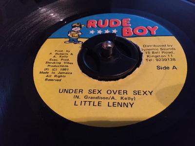 7inch Record LITTLE LENNY - Under Sex Over Sexy NONE Rude Boy 1991 Jamaica Reggae, Ska & Dub Used