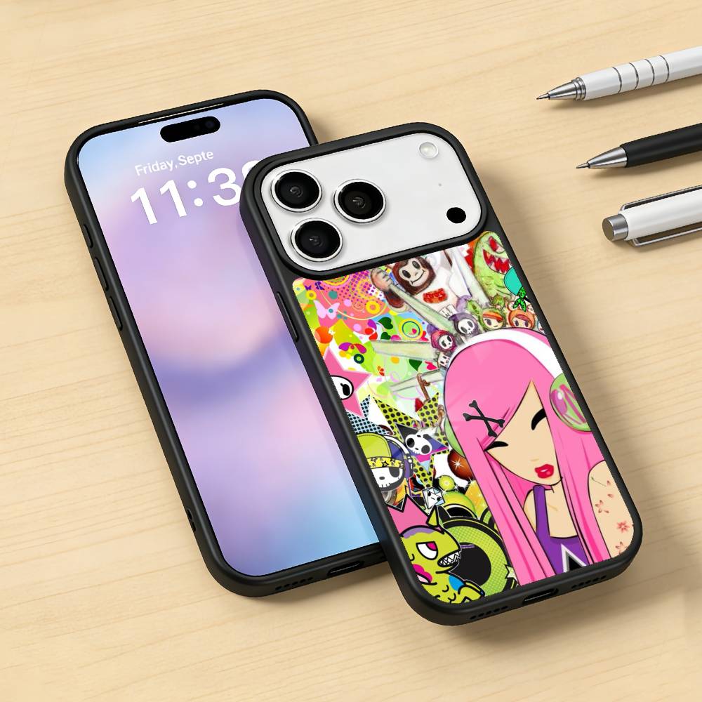 T-Tokidoki A-Art B-Bright Cartoon Phone Case For iPhone17,16,15,14,13,12,Pro,Max,Magnetic For Magsafe Wireless Charging