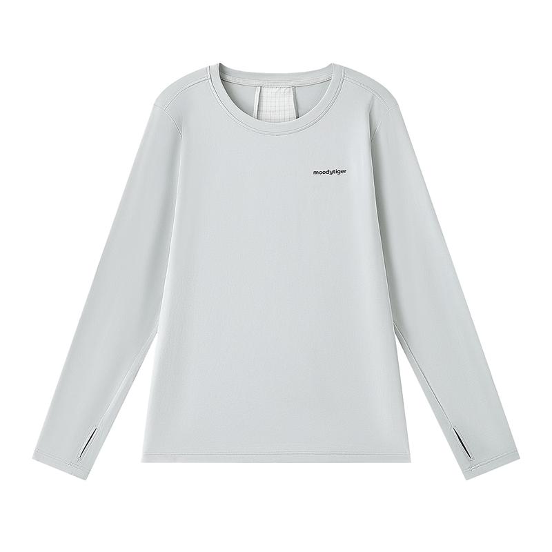 MoodyTiger Kids' Long-Sleeve Athletic UV Protection T-Shirt