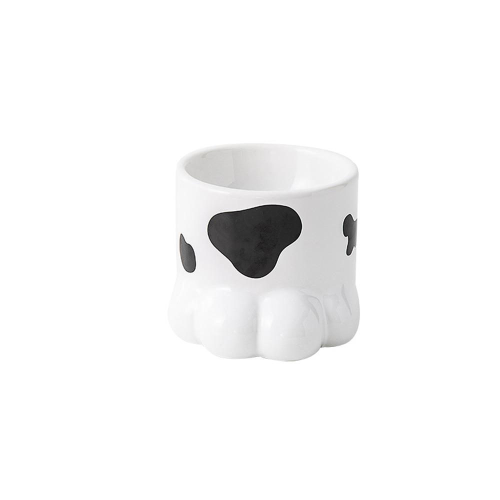 Slanted Mouth Ceramic Cat Bowl Large Capacity High Foot Bowl Drinking Bowl Water Bowl  Pet Feeding