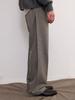 FRAGE Side-Fold Wool Slacks - Sand Grey