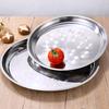 304 Food-Grade Stainless Steel Round Serving Tray, 65cm