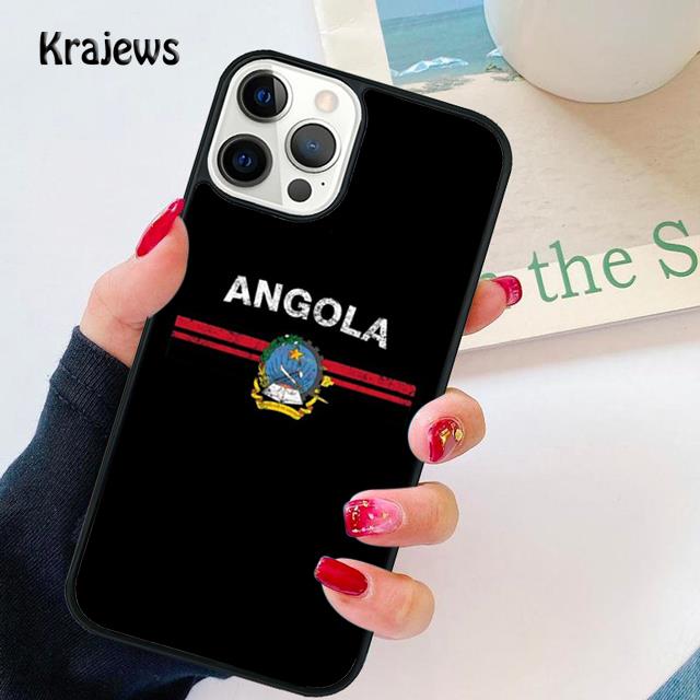 Angola Flag Soft Phone Case For iPhone 14 XR X XS Max 5S 6S 7 8 Plus SE 2020 11 12 13 Pro Max Mini Phone Cover