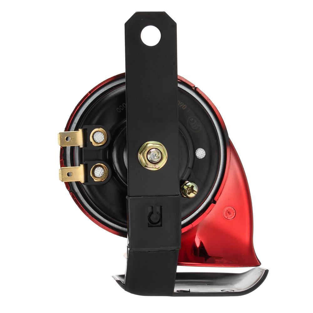 Car Motorcycle Motorbike Truck Boat 130DB Electric Loud Horn Siren Watertight 12V Red