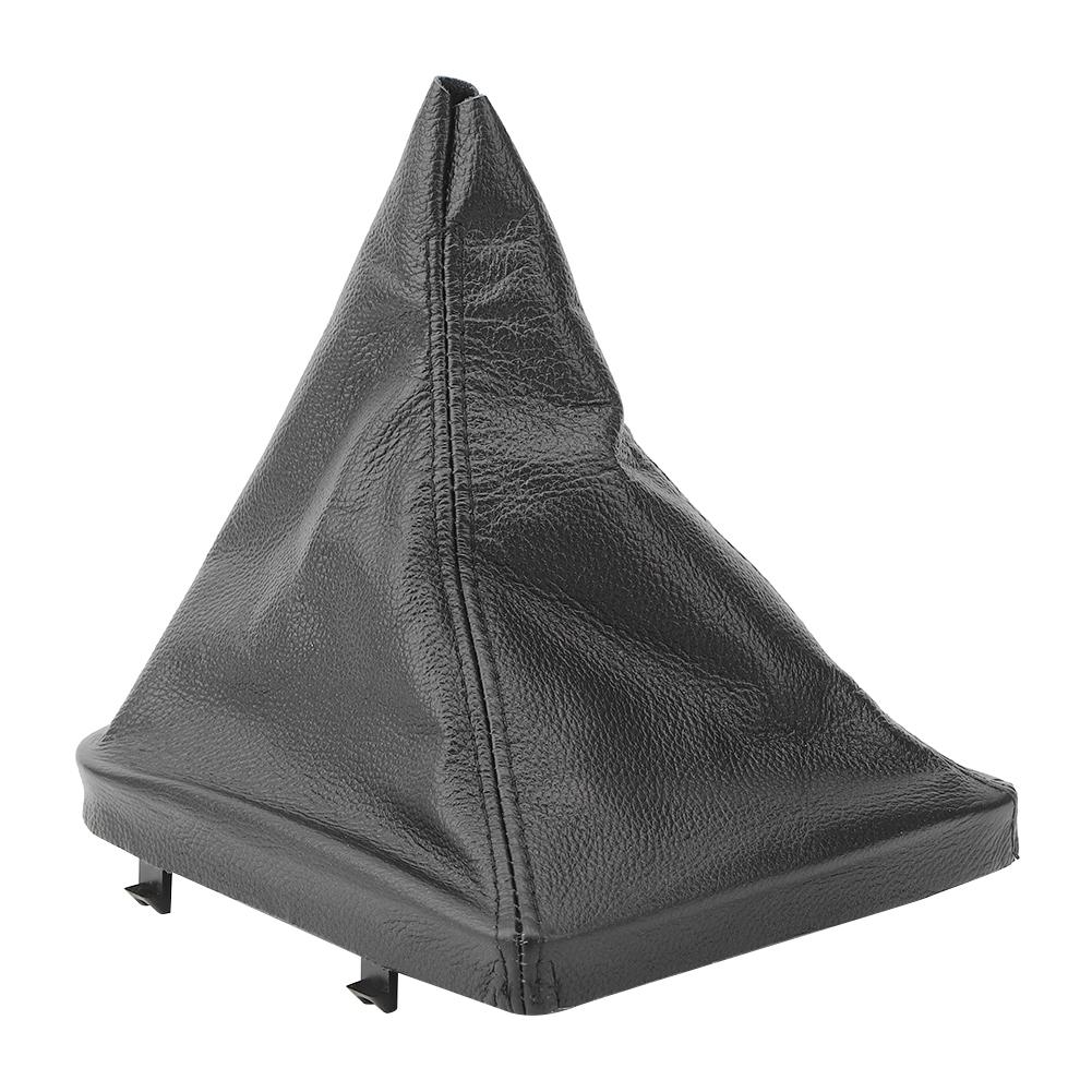 Leather Black Gearshift Collars Shifter Stick Lever Boot Dust Cover Fit for 3 Series E46 19982005