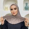 New Instant Jersey Hijab Undercap Hijabs For Woman Muslim Women Hijab Cap Full Cover Snap Fastener Head Wraps Islam Headscarf