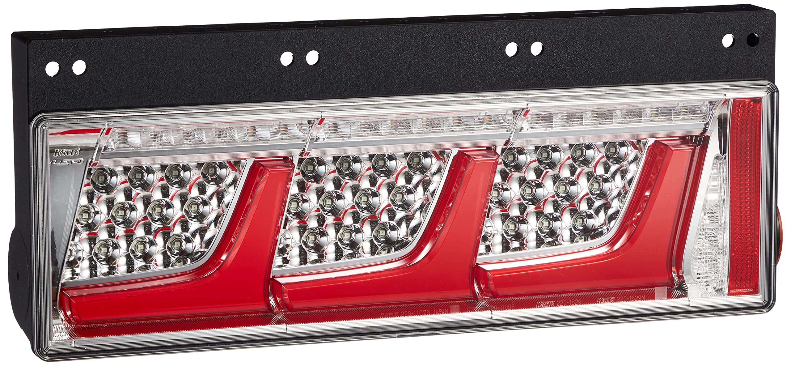 

KOITO Rear Combination Sequential Compatible with for All-LED Lamp, 3-piece, Turn, Right, 2016/17 Models, Trucks, LEDRCL-24RS21