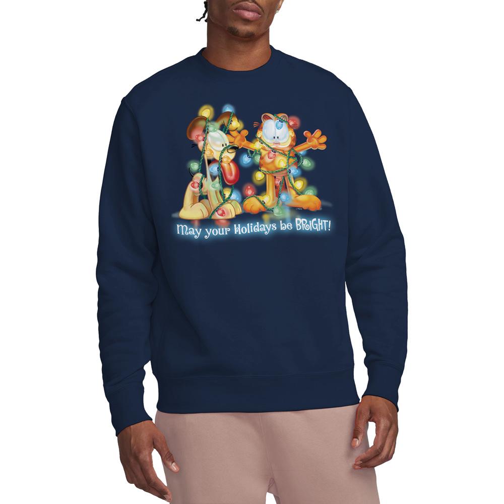Garfield Unisex-Erwachsenen-Sweatshirt Bright Holidays