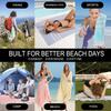 Extra-Large Sand-Free Turkish Beach Towel for Travel, Pool, and Bath
