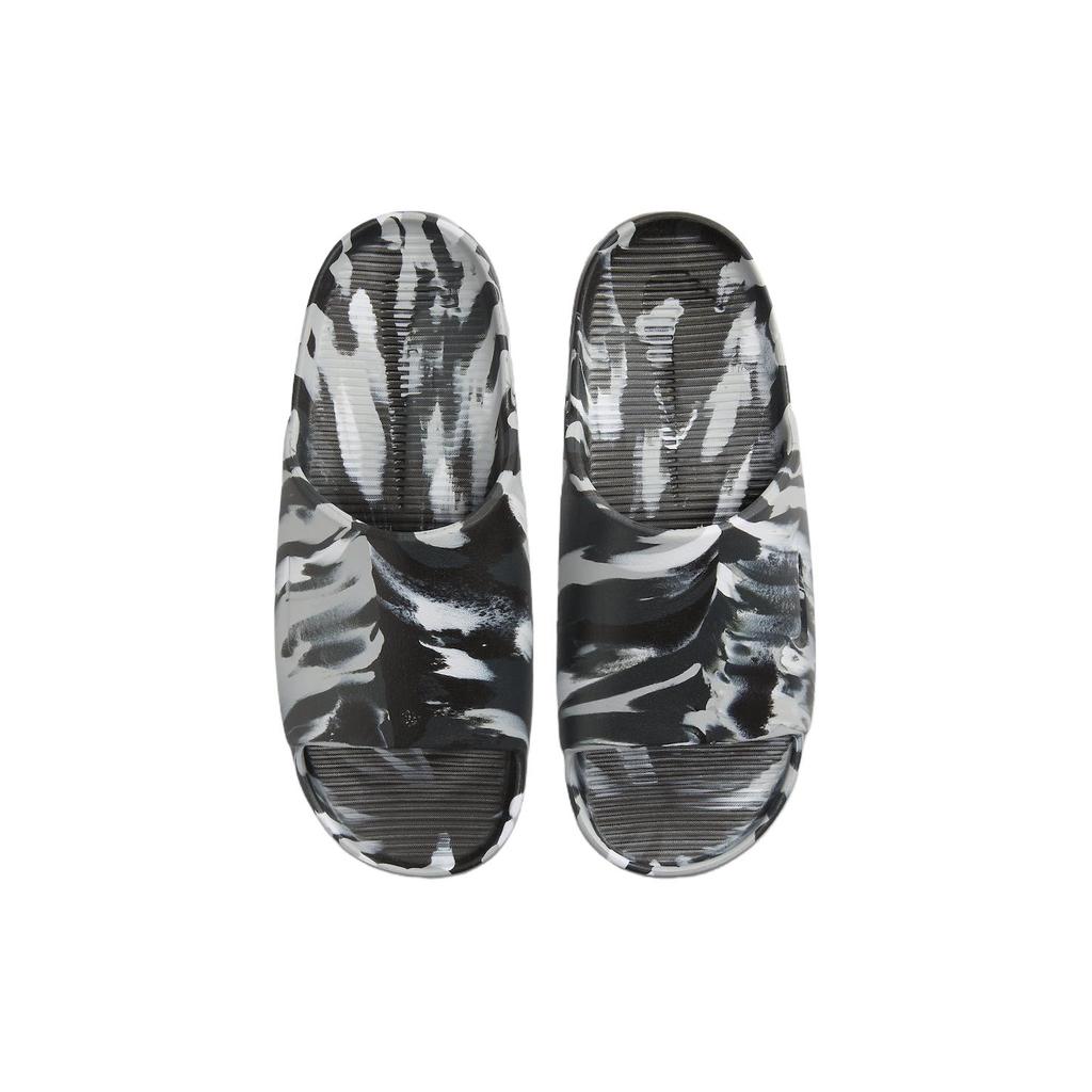 New Nike Calm Slide Marble Black Grey FV5637-001