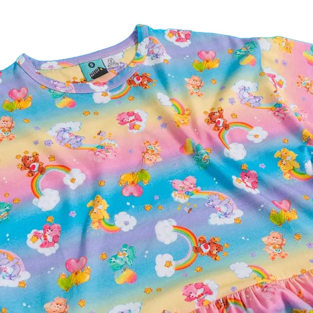 Care Bears Womens/Ladies Rainbow Castle Dreams All-Over Print Smock Dress