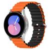 For Garmin Vivoactive 4/Garmin Venu 2 Universal 22mm Silicone Watch Strap Wavy Design Double Color Watchband