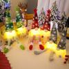 1/3 Stück Zwerg Langbeinpuppen LED-Licht Weihnachts-Elf Spielzeug für Weihnachtsbaum Tür Wandbehang Deko Feiertagsanhänger mit Batteriefach