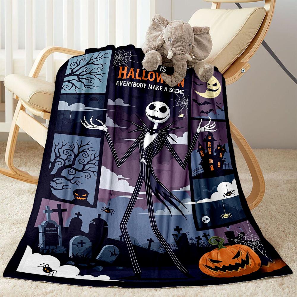 Christmas Nightmare Blanket Ultra-Soft Great for Bedding Couch Bed for All Seasons Playful Design Ideal Gift for Friends Family Couples Picnic