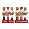 Christmas Soldier Hanging Sign Farmhouse Rustic Wooden Soldier Round Sign