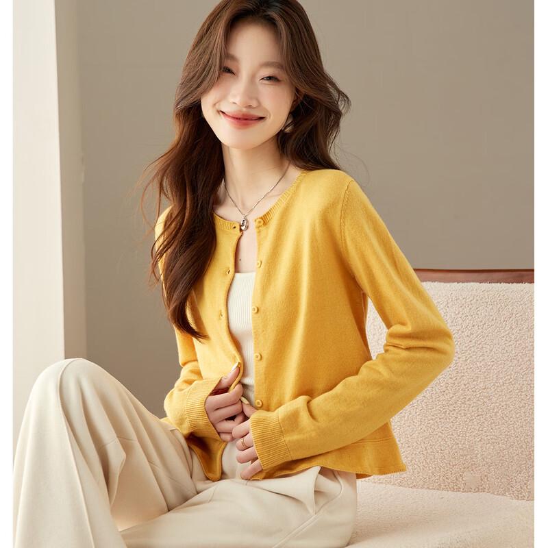 

Srcr Women s Short Knitted Wool Cardigan One Size