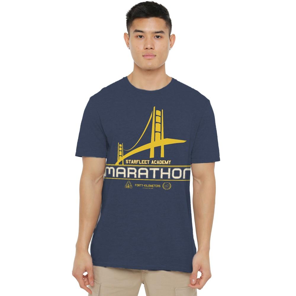 Star Trek Marathon Logo T-Shirt S-3XL Navy XXXXL