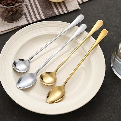 Pala per Ghiaccio e Dessert in Acciaio Inossidabile con Manico Lungo per Caffè e Ristorazione Occidentale