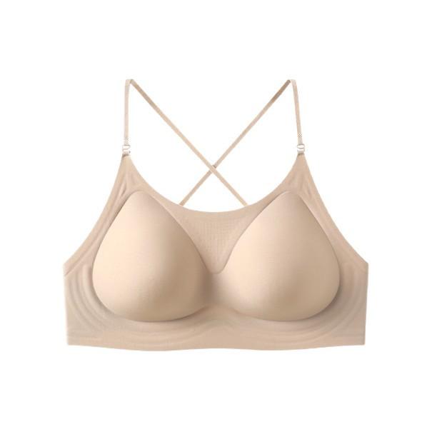 Neck beautiful back women's foundation invisible seamless thin shoulder straps sexy backless bra summer thin