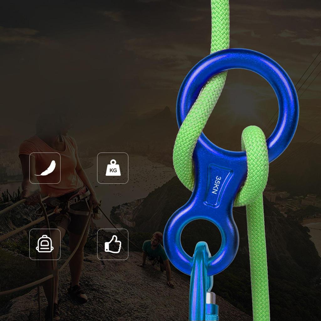 Descender Rappelling Gear Belaying Rock Climbing High Strength