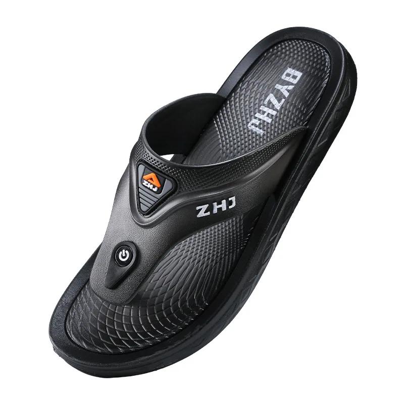 Haus Strand Spaziergang Zuhause Flip Flops Plateau Outdoor Indoor Sandalen Herren Hausschuhe für Männer Komfortschuhe Klapper 2025 Mode