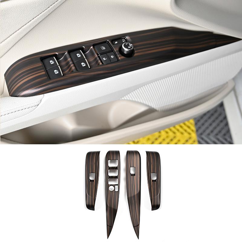 For Toyota Camry   Instrument Console Gear Water Cup Cover Air Vent Trims Car Interior Peach Wood Decoration