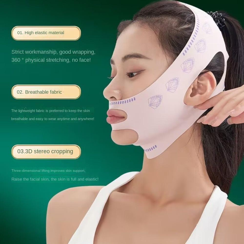 Elasticity Lift Oval Mask Lift Up Face Slimming Strap Face Strap Belt Mask Sleep