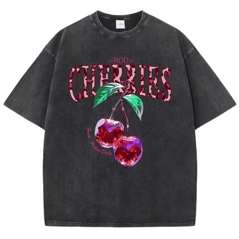 

Washed Vintage Anime Jujutsu Kaisen T-shirts Fushiguro Toji Satoru Gojo Geto Suguru Graphic T-shirt Men Cotton T Shirt 3XL
