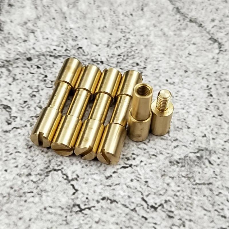 5 Pcs/lot Brass Rivet Screw Grinding DIY Knife Handle Fastener Accessories Tactics Lock Rivet Diy Craft Supplies