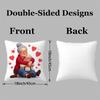 1pc Large Elderly Couple Embracing Love Design Throw Pillow Cover - Soft Plush Cushion Cover Suitable for Sofa Bed Chair