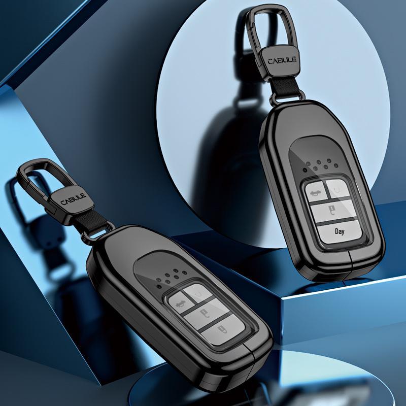 Honda Car Key Case - 10th Gen Accord, XRV, Odyssey, Civic, HR-V Zinc Alloy Shell