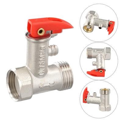 Pressure Relief Reducing Valve DN15 Electric Water Heater System Prevent Water Backflow Pressure Valve Release The Pressure 1Pcs
