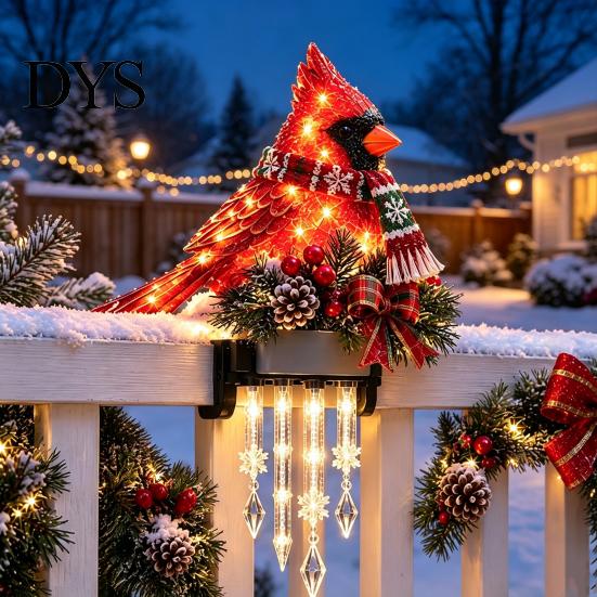 Außen-Feiertagsgeländer-Schmuck Winterglanz Schneemann Eiszapfen Licht Dekor, Weihnachtsdekorationen, Hängende Weihnachten Atmosphäre Beleuchtung LED-Lichter für Veranda,