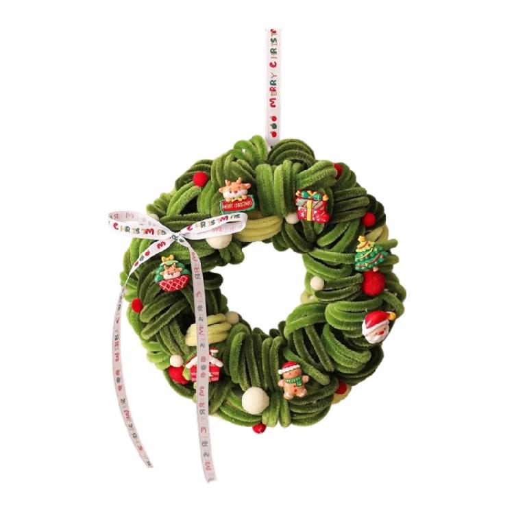 Christmas Decorations Twist Stick Wreath Door Hanger Multipurpose Wall Hanging Ornament For Festival Season Setups