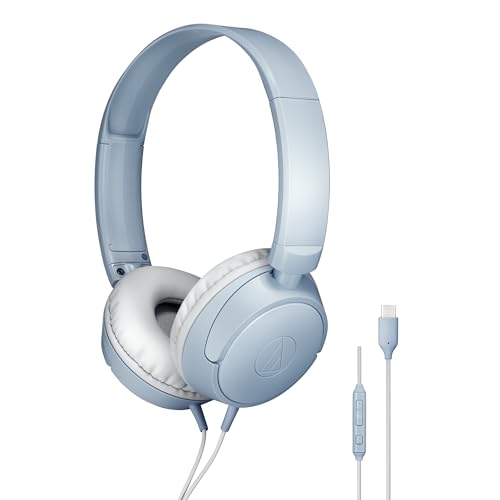 

Audio-Technica ATH-S120C-GY USB-C Headphones, Gray