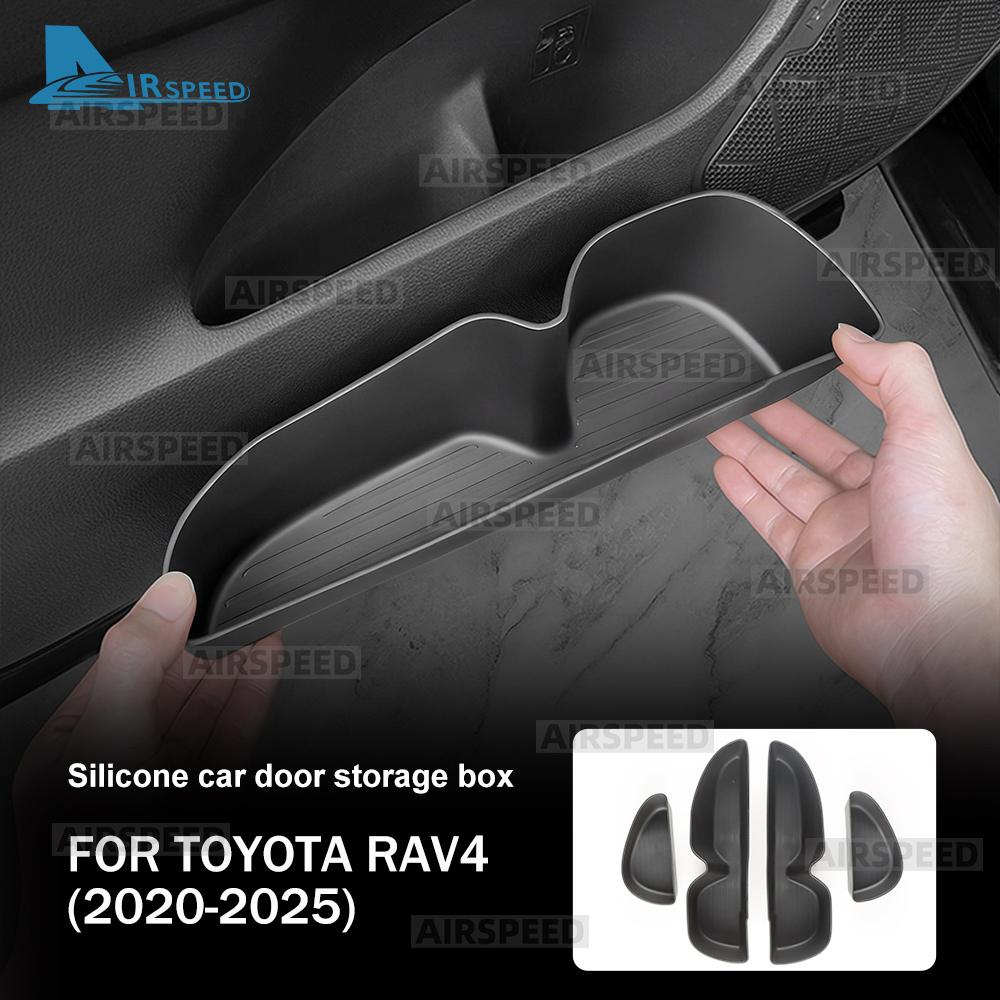 Silicone Door Storage Box for Toyota RAV4 RAV 4 XA50 2019-2025 Interior Organizer
