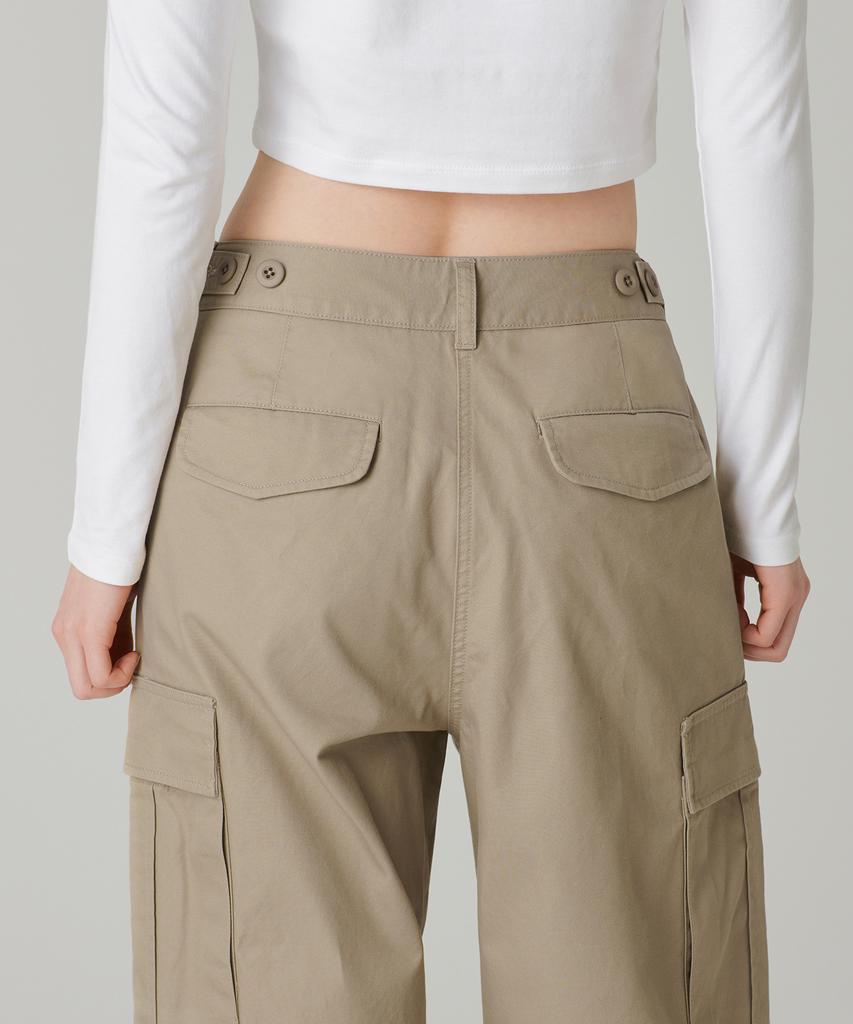 MUSINSA STANDARD WOMAN Women'S Wide Cargo Pants [Beige]