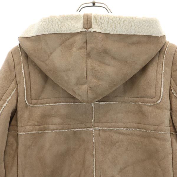 Ron Herman Duffel Coat Beige Back Bore Women Used