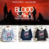 ENHYPEN BLOOD SAGA Tour Tryckt Jeansjacka ENGENE Fläkt Huvförsedd Lös Stödjacka