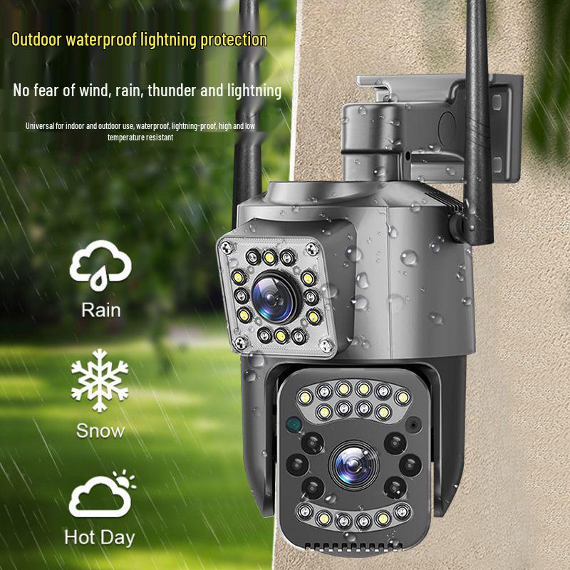 V380 Outdoor Waterproof HD Night Vision Wireless 4G Dual Camera for Home Monitoring