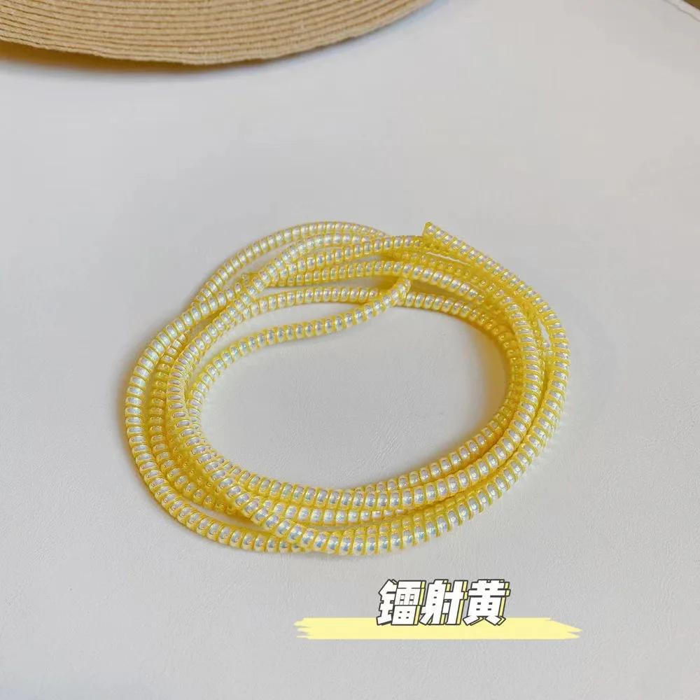 1.4M Colorful Spiral Charger Cable Cord Protector Universal Wrap Data Line Decoration Winder For iPhone Samsung Huawei Xiaomi
