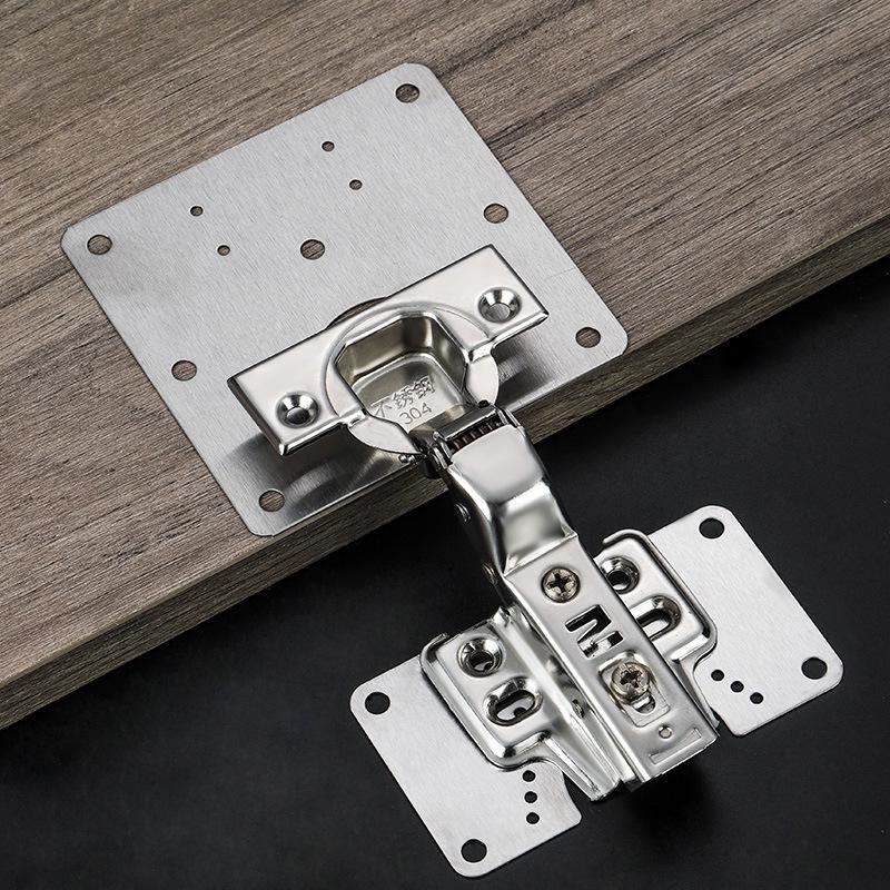 Stainless Steel Hinge Repair Plate for Cabinet Doors