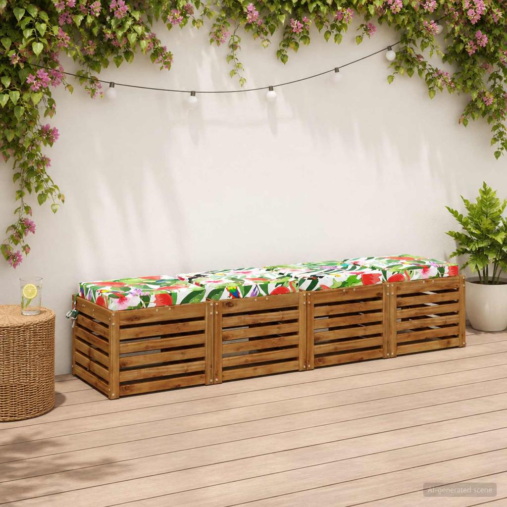 4 piece seat cushions SOEST 4 pcs. 100percent Polyester Multicolor