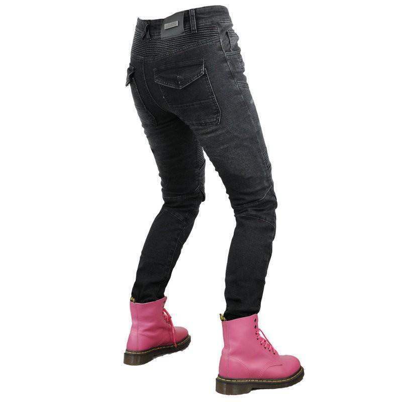 Womens Motorcycle Riding Pants With Protective Padding Casual Biker Jeans Style All Season Crash Protection Trousers